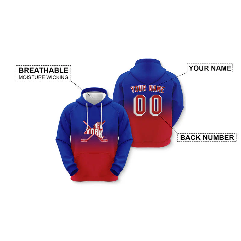 Custom Sports Pullover Sweatshirt Hockey Split Map New York Fashion Hoodie1