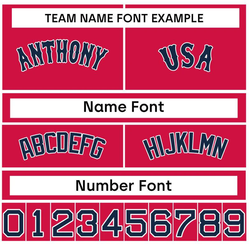 Custom Black Red-White Authentic Baseball Jersey-2