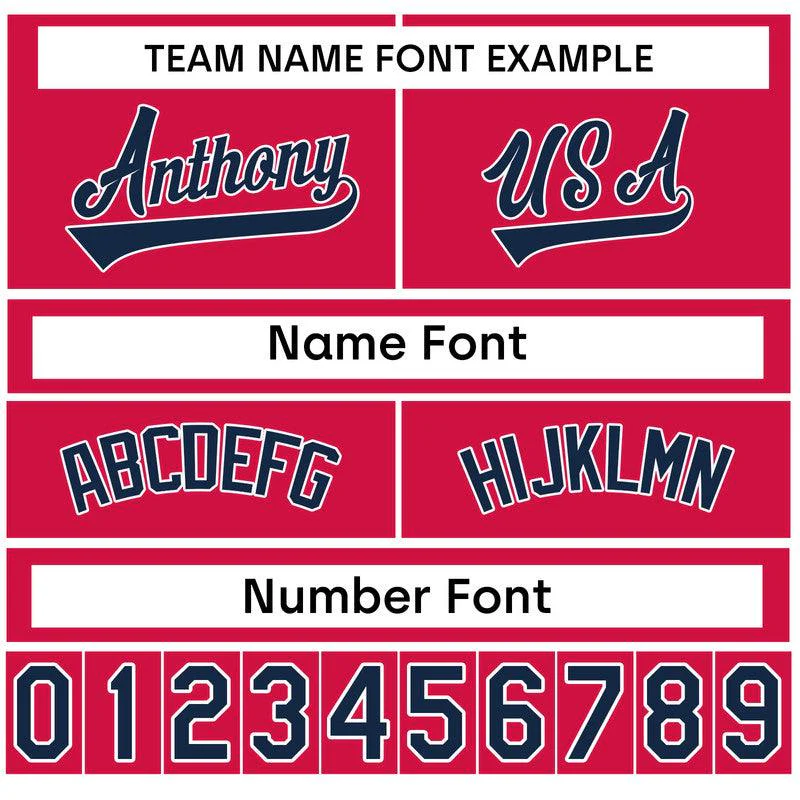 Custom Red Royal-White Authentic Classic Baseball Jersey