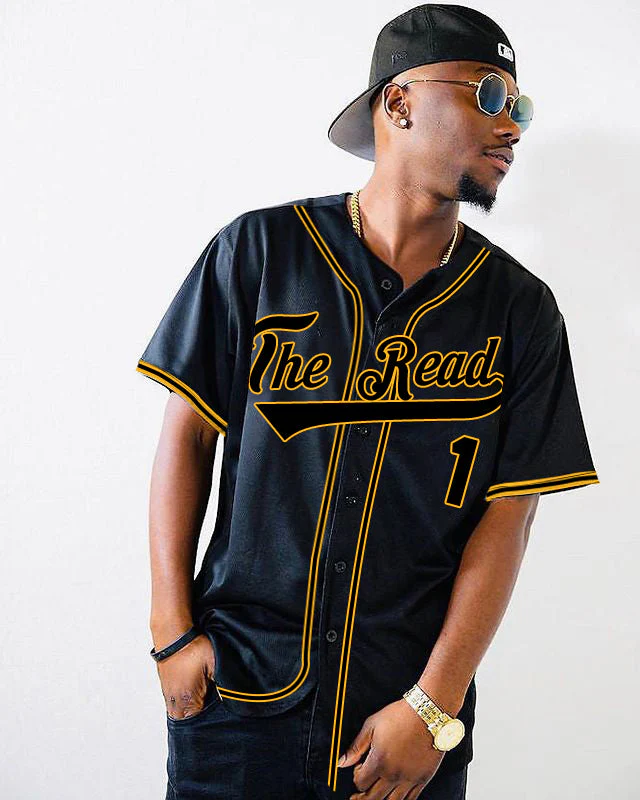 Custom Black Black-Old Gold Authentic Classic Baseball Jersey
